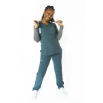 Women's pewter Grey Alma  Scrubs