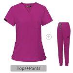 Pink V Neck Jogger Men's / Unisex Scrub